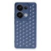 Newface Xiaomi Redmi Note 13 Pro 5G Kılıf Petek Silikon Kapak - Lacivert