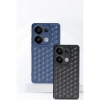 Newface Xiaomi Redmi Note 13 Pro 5G Kılıf Petek Silikon Kapak - Lacivert