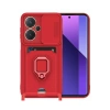 Newface Xiaomi Redmi Note 13 Pro Plus Kılıf Zuma Kartvizitli Yüzüklü Silikon