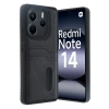 Newface Xiaomi Redmi Note 14 4G Kılıf Sara Kartvizitli Deri Kılıf
