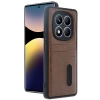Newface Xiaomi Redmi Note 14 Pro 4G Kılıf Sara Kartvizitli Deri Kılıf