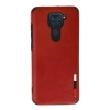Newface Xiaomi Redmi Note 9 Kılıf Loop Deri Silikon - Kırmızı