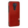 Newface Xiaomi Redmi Note 9 Kılıf Loop Deri Silikon - Kırmızı