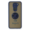 Newface Xiaomi Redmi Note 9 Kılıf Montreal Yüzüklü Silikon Kapak