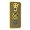 Newface Xiaomi Redmi Note 9 Kılıf Montreal Yüzüklü Silikon Kapak