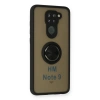 Newface Xiaomi Redmi Note 9 Kılıf Montreal Yüzüklü Silikon Kapak