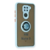 Newface Xiaomi Redmi Note 9 Kılıf Montreal Yüzüklü Silikon Kapak