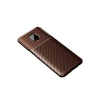 Newface Xiaomi Redmi Note 9 Pro Kılıf Auto Focus Karbon Kapak - Kahverengi