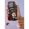 Onegif iPhone 15 Flower Series Magsafe Kapak - Mavi