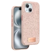 Onegif iPhone 15 Plus Bright Simli Kapak - Pembe