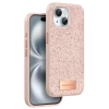 Onegif iPhone 15 Plus Bright Simli Kapak - Pembe