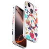 Onegif iPhone 15 Plus Flower Series Magsafe Kapak - Beyaz