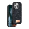 Onegif iPhone 15 Pro Bright Simli Kapak - Siyah