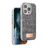 Onegif iPhone 15 Pro Max Bright Simli Kapak - Gümüş