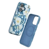 Onegif iPhone 16 Flower Series Magsafe Kapak - Mavi