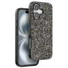 Onegif iPhone 16 Plus Bright Simli Kapak - Gümüş