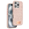 Onegif iPhone 16 Pro Bright Simli Kapak - Pembe