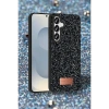 Onegif Samsung Galaxy S25 Bright Simli Kapak - Siyah