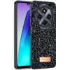 Onegif Xiaomi Redmi 14C Bright Simli Kapak - Siyah