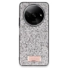 Onegif Xiaomi Redmi A3 4G Bright Simli Kapak - Gümüş