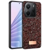 Onegif Xiaomi Redmi Note 14 4G Bright Simli Kapak - Derin Mor