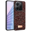 Onegif Xiaomi Redmi Note 14 4G Bright Simli Kapak - Derin Mor
