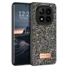 Onegif Xiaomi Redmi Note 14 Pro 4G Bright Simli Kapak - Gümüş