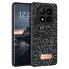 Onegif Xiaomi Redmi Note 14 Pro 4G Bright Simli Kapak - Siyah