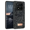 Onegif Xiaomi Redmi Note 14 Pro 4G Bright Simli Kapak - Siyah