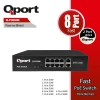 QPORT Q-POE8M 8 PORT 10/100 + 2 PORT 10/100/1000 UPLINK POE SWITCH