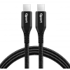 QPORT Q-TYPE-C1 1.5M TYPE-C 100W SUPER HIZLI PD SARJ VE DATA KABLOSU