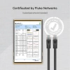 UNITEK CAT6 PATCH KABLO 10MT FLAT 1GBPS, SİYAH (C1813GBK)