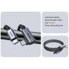 UNITEK TYPE-C HIZLI ŞARJ KABLOSU 90 DERECE 2 METRE 100W (C14123BK-2M)