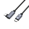 UNITEK TYPE-C HIZLI ŞARJ KABLOSU 90 DERECE 3 METRE 100W (C14123BK-3M)