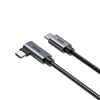 UNITEK TYPE-C HIZLI ŞARJ KABLOSU 90 DERECE 3 METRE 100W (C14123BK-3M)