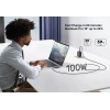 UNITEK TYPE-C HIZLI ŞARJ KABLOSU 90 DERECE 3 METRE 100W (C14123BK-3M)