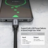 UNITEK USB-C 3.2 KABLO 1MT 10GBPS, 100W PD, 4K&amp;60Hz (C14082ABK)