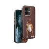 Venco iPhone 11 Perma Desenli Kapak - Kahverengi