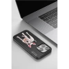 Venco iPhone 15 Pro Perma Desenli Kapak - Siyah