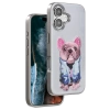 Venco iPhone 16 Cute Desenli Kapak - Kahverengi