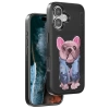 Venco iPhone 16 Cute Desenli Kapak - Siyah