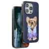 Venco iPhone 16 Pro Cute Desenli Kapak - Lacivert
