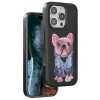 Venco iPhone 16 Pro Cute Desenli Kapak - Siyah