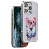 Venco iPhone 16 Pro Max Cute Desenli Kapak - Kahverengi