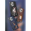 Venco iPhone 16 Pro Perma Desenli Kapak - Koyu Kahve