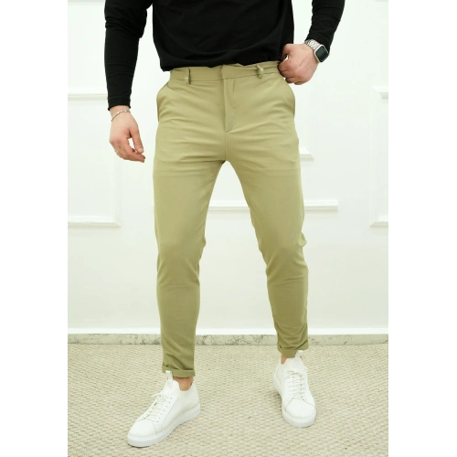 Duble Paça Pantolon Çağla Yeşil
