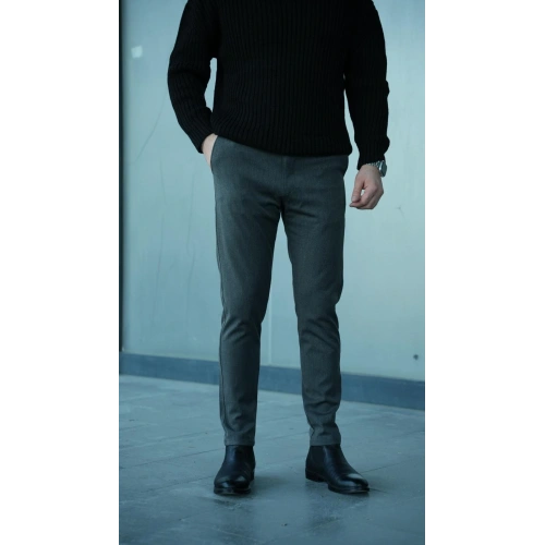 Kalın Kumaş Likralı Pantolon Antrasit