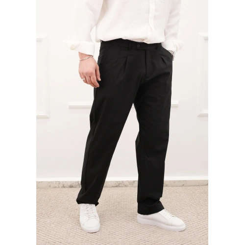 Kısa Dil Baggy Pantolon Siyah