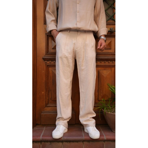 Tensel Pantolon Krem-OTLT