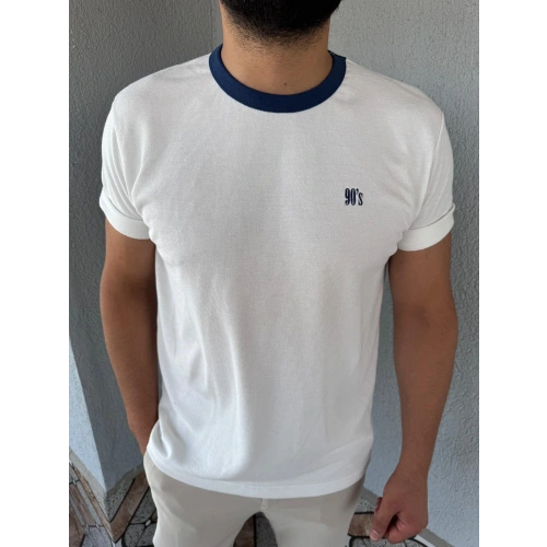 Tişört Nakışlı Beyaz-OTLT